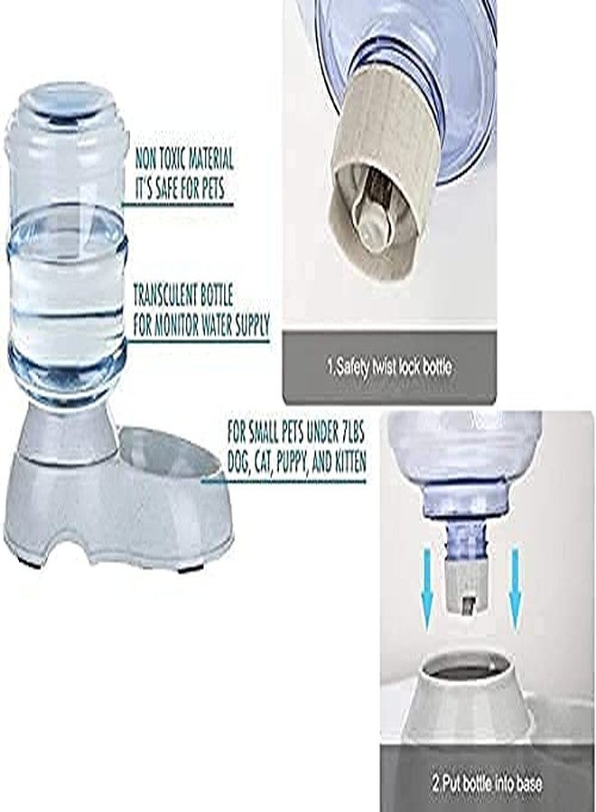 ULTRAZON Cat Dog Water Dispenser Gravity Dog Water Fountain Dog Waterer Dispenser for Small Pets Animals Automatic Water Dispenser - Image 5